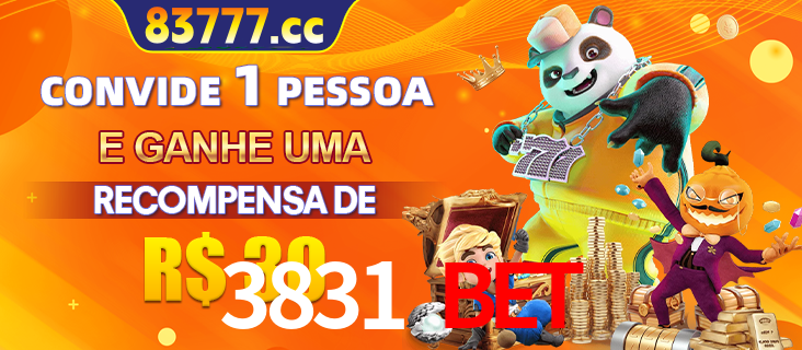 Banner institucional da 3831 BET sobre parceria de marcas e criação de uma marca de excelência, apresentando os mascotes de jogos populares como o Fortune Tiger.