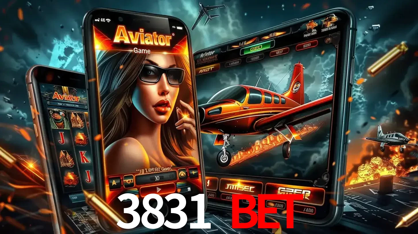 O popular jogo de apostas Aviator exibido em vários celulares e tablets, mostrando a interface emocionante e a ação de voo disponíveis para jogar agora no 3831 BET.