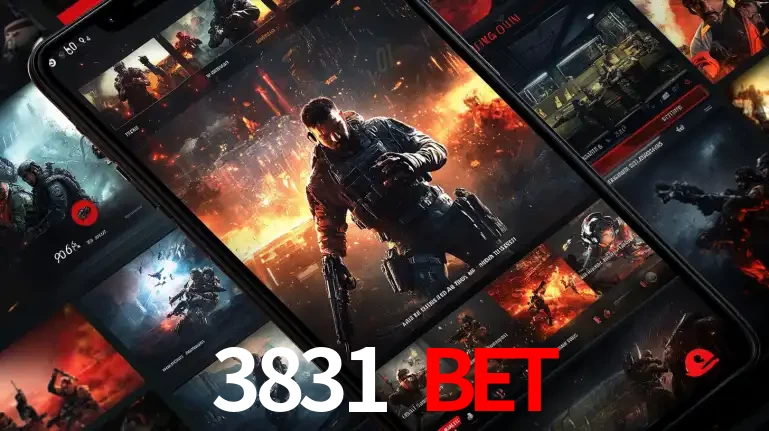 Tela de um celular exibindo uma galeria de jogos de tiro com temática militar, mostrando a variedade de e-sports disponíveis para apostas na plataforma de entretenimento 3831 BET.